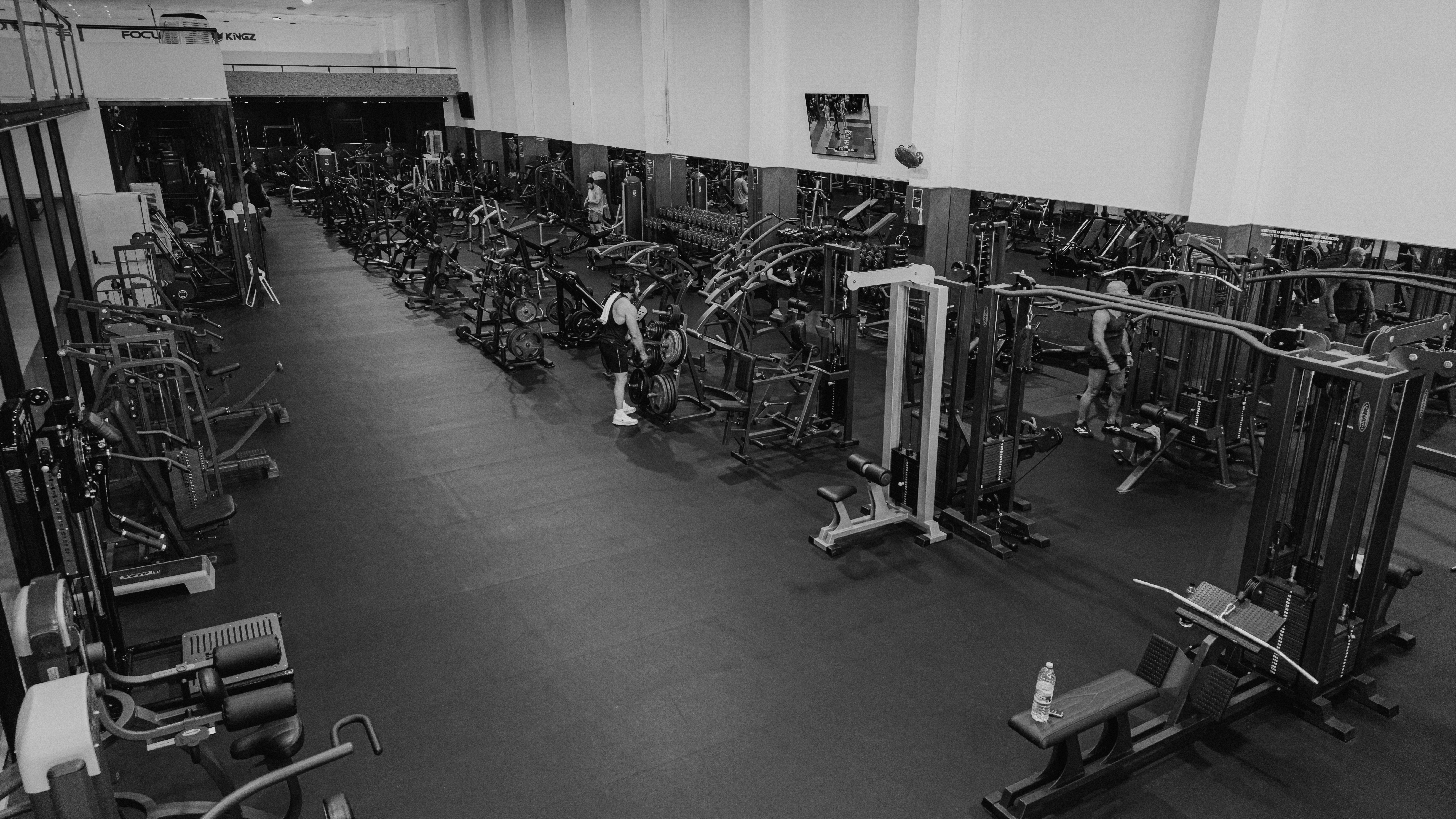 Vista geral da Academia Workout
