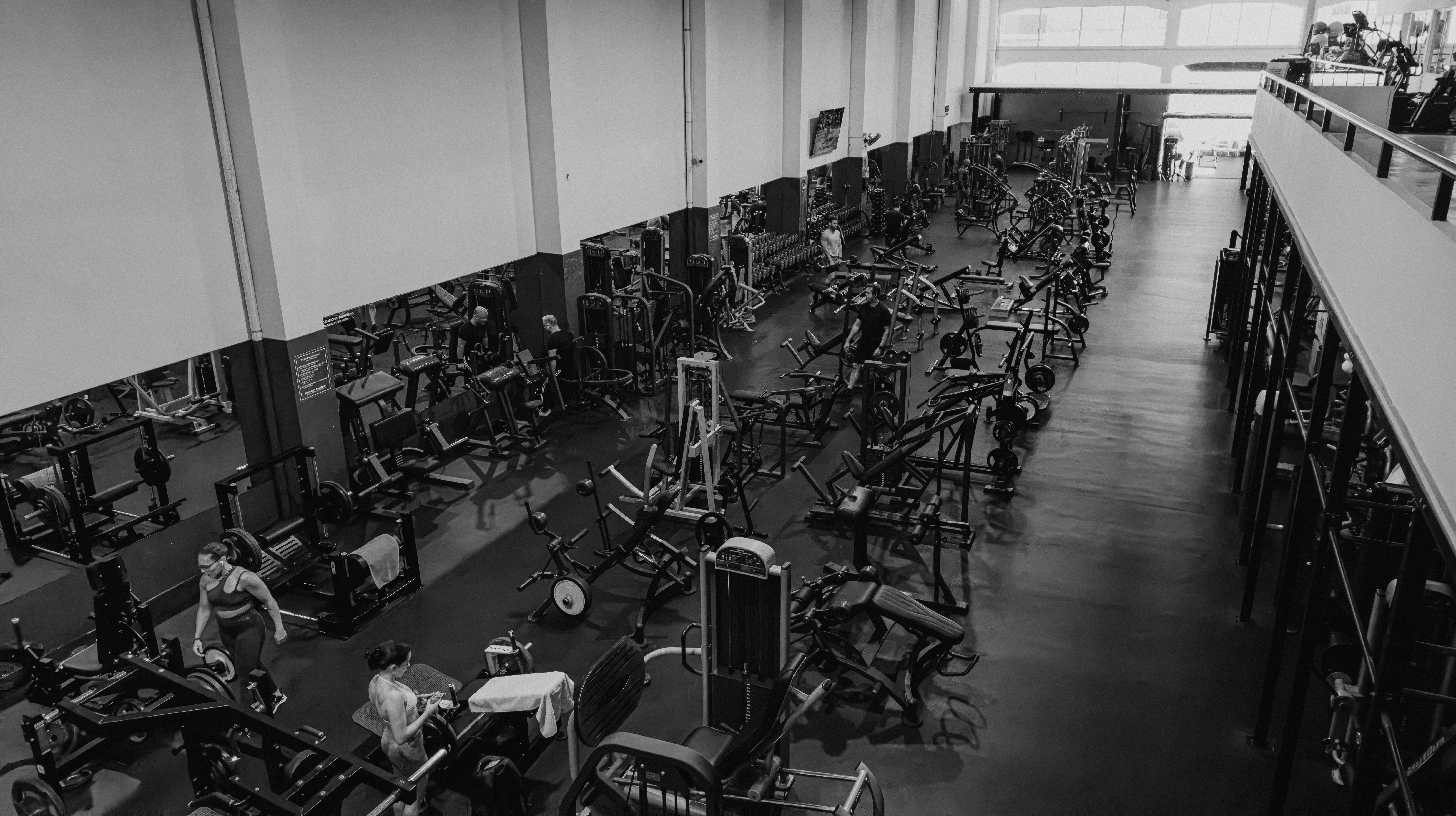 Área principal de treino da Academia Workout